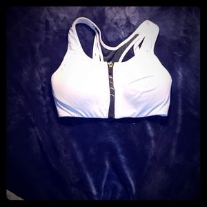 Nike front zip sports bra